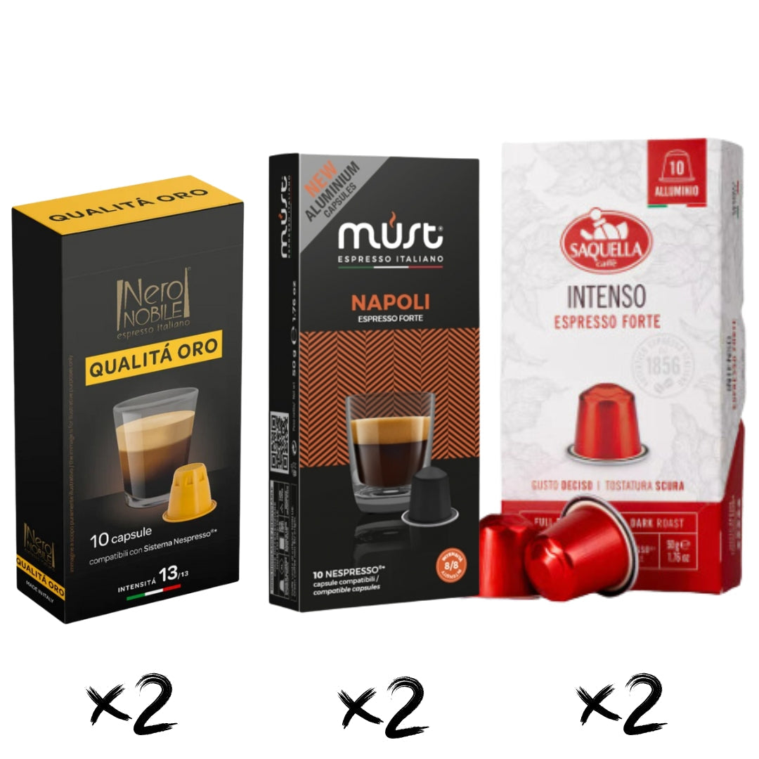 Pack Intenso 6 Cajas Cápsulas Nespresso®