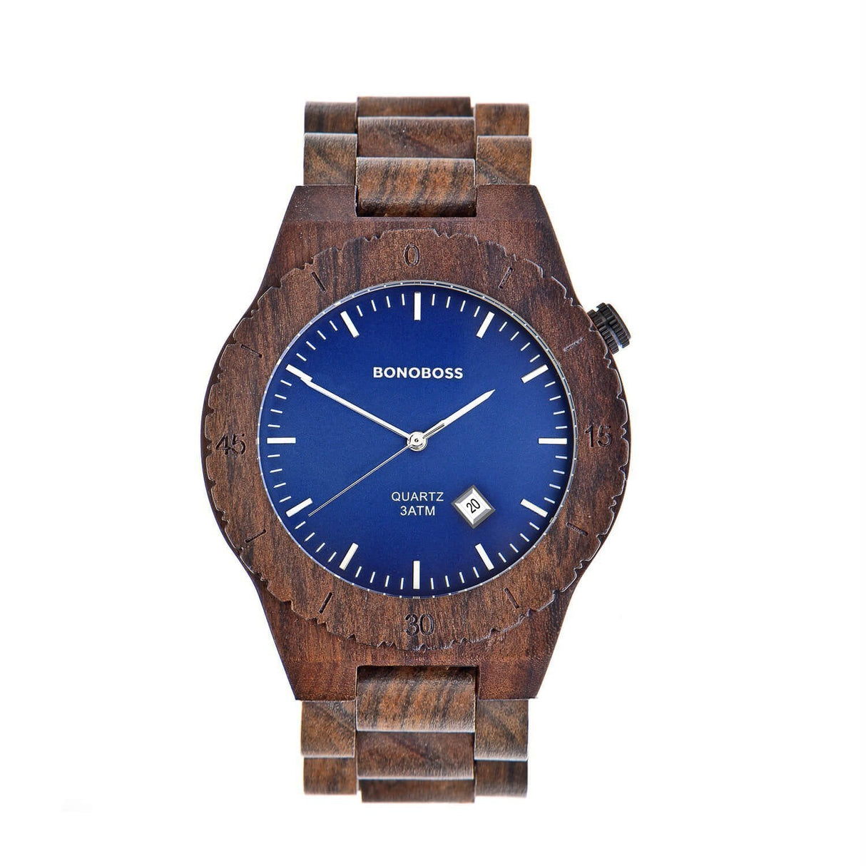 Reloj Séquitor Negro Azul Cuero Café