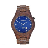 Reloj Séquitor Negro Azul Cuero Café