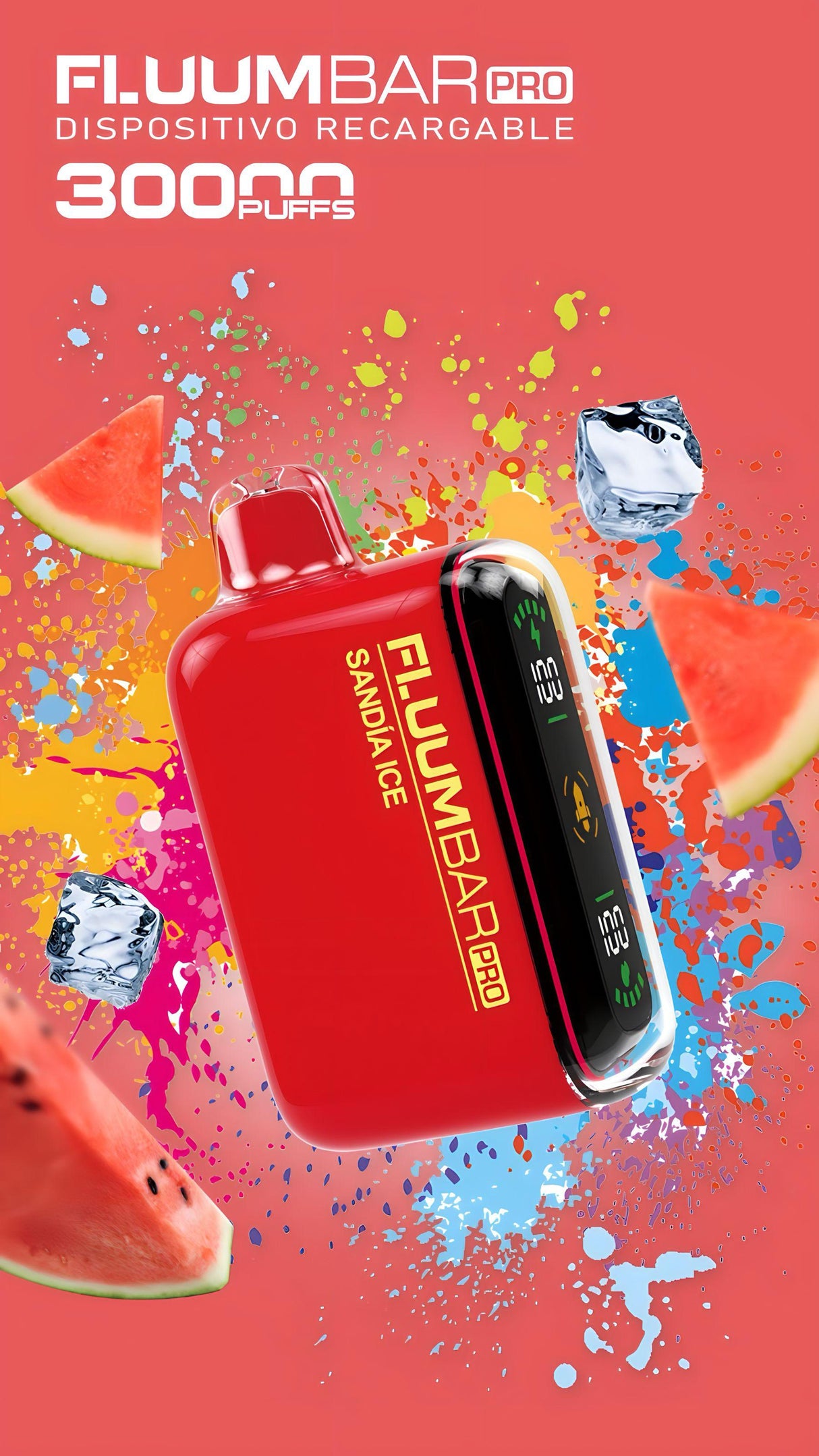 Vaper Fluumbar Pro 30.000 Puff - Vaporizador SANDÍA ICE