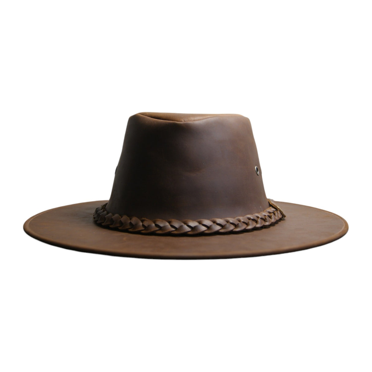 Sombrero de cuero Cafe S