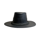 Sombrero de cuero Negro M
