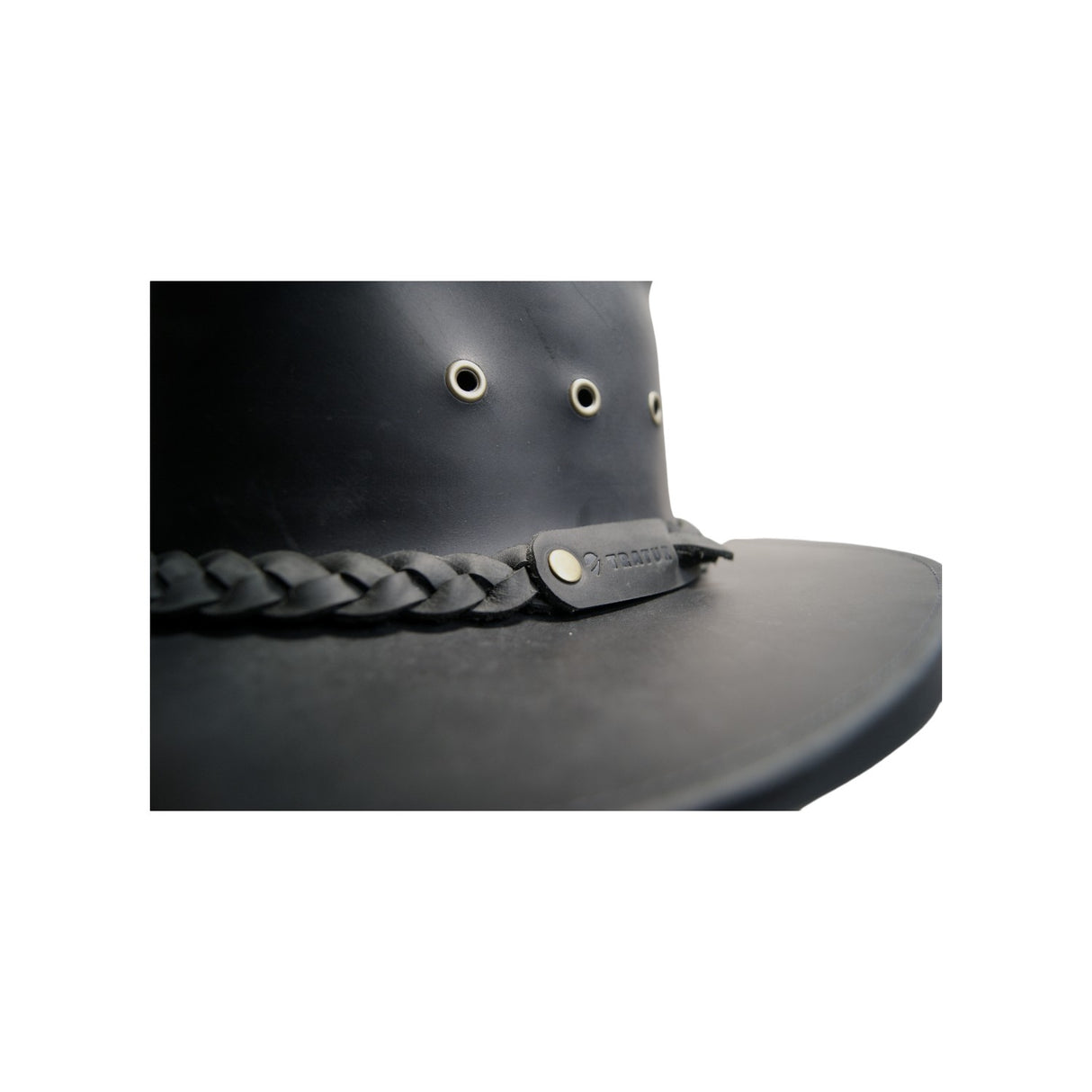 Sombrero de cuero Negro M