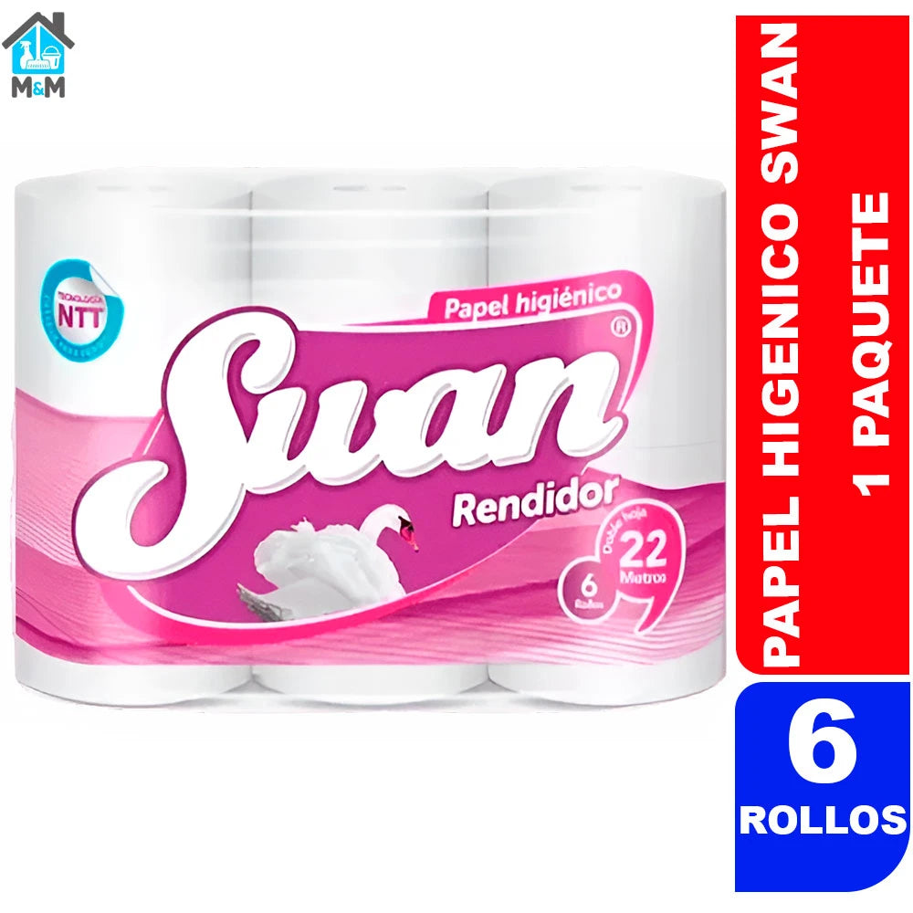 Papel Higiénico – Swan - 6x22 Mts