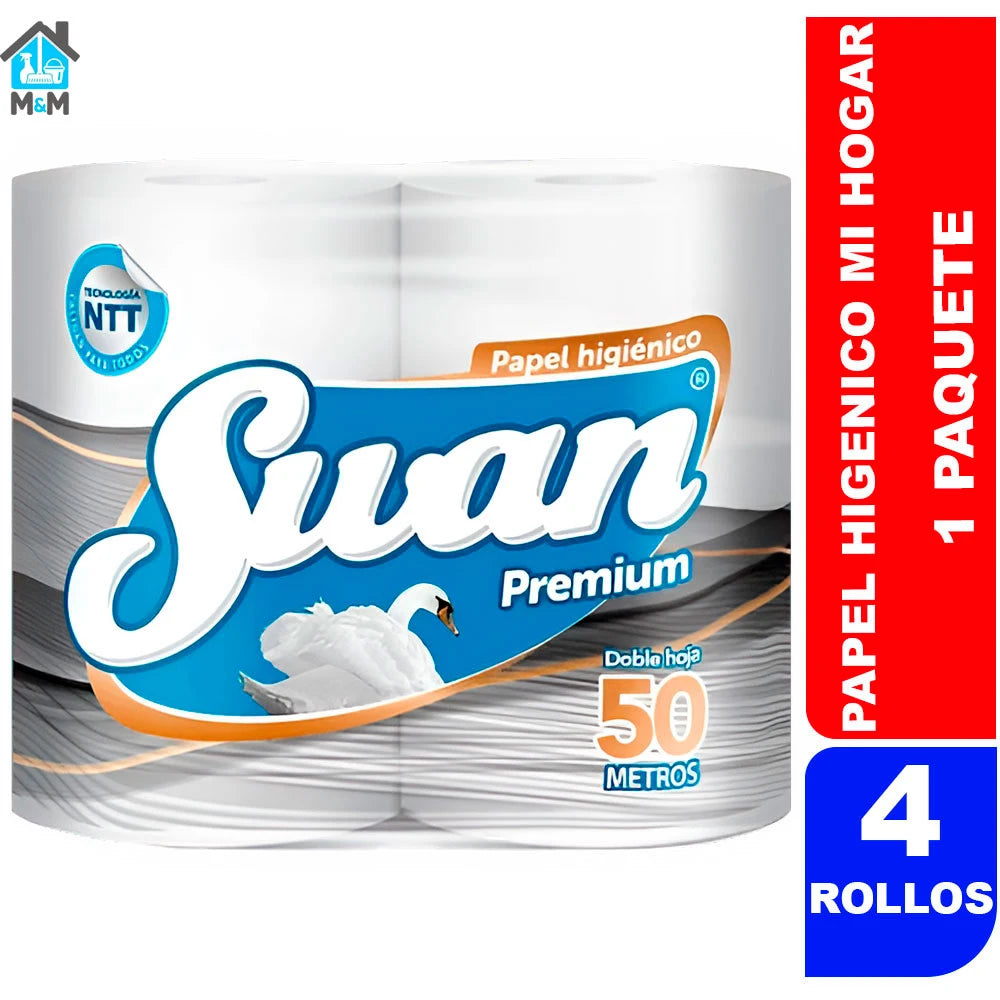 Papel Higiénico – Swan MiHogar - 4x50 Mts