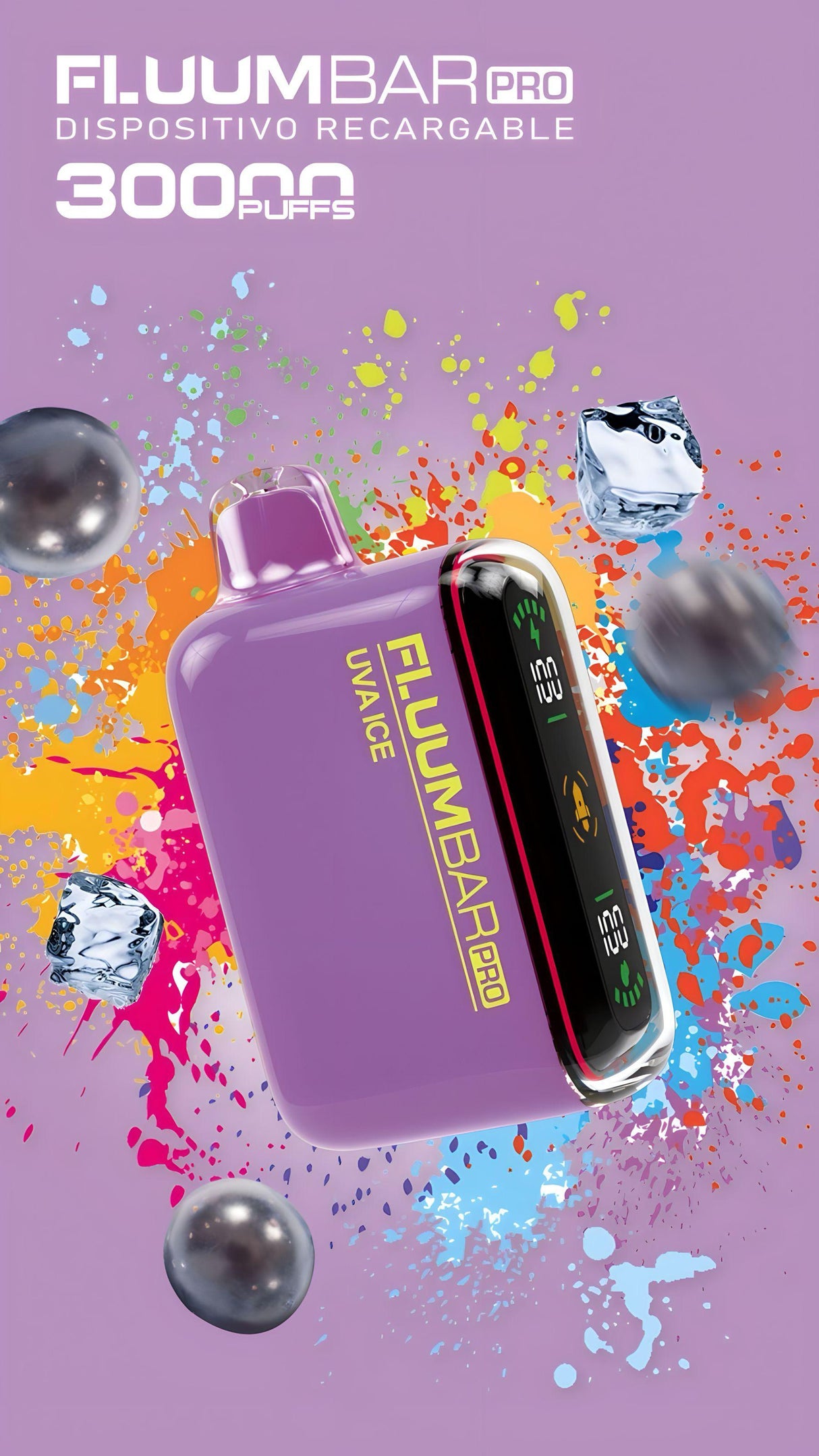 Vaper Fluumbar Pro 30.000 Puff - Vaporizador UVA ICE