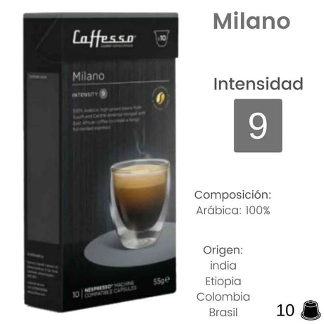 Caffesso Milano cápsulas Nespresso®