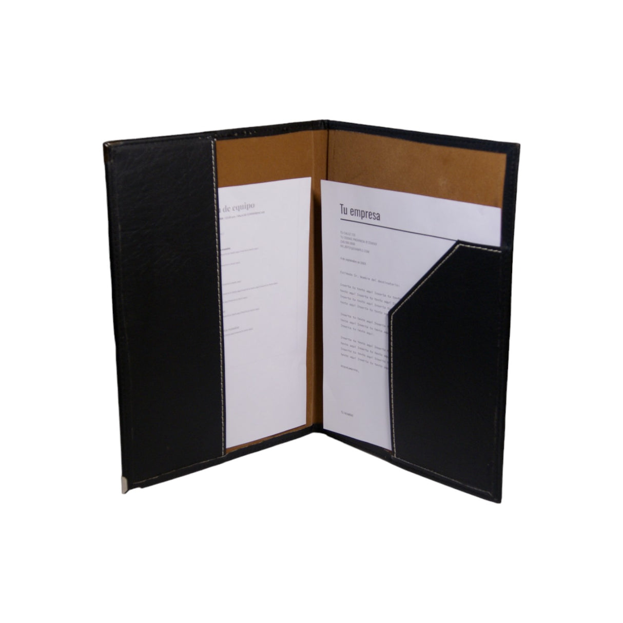 Carpeta Oficio Ecocuero Negro