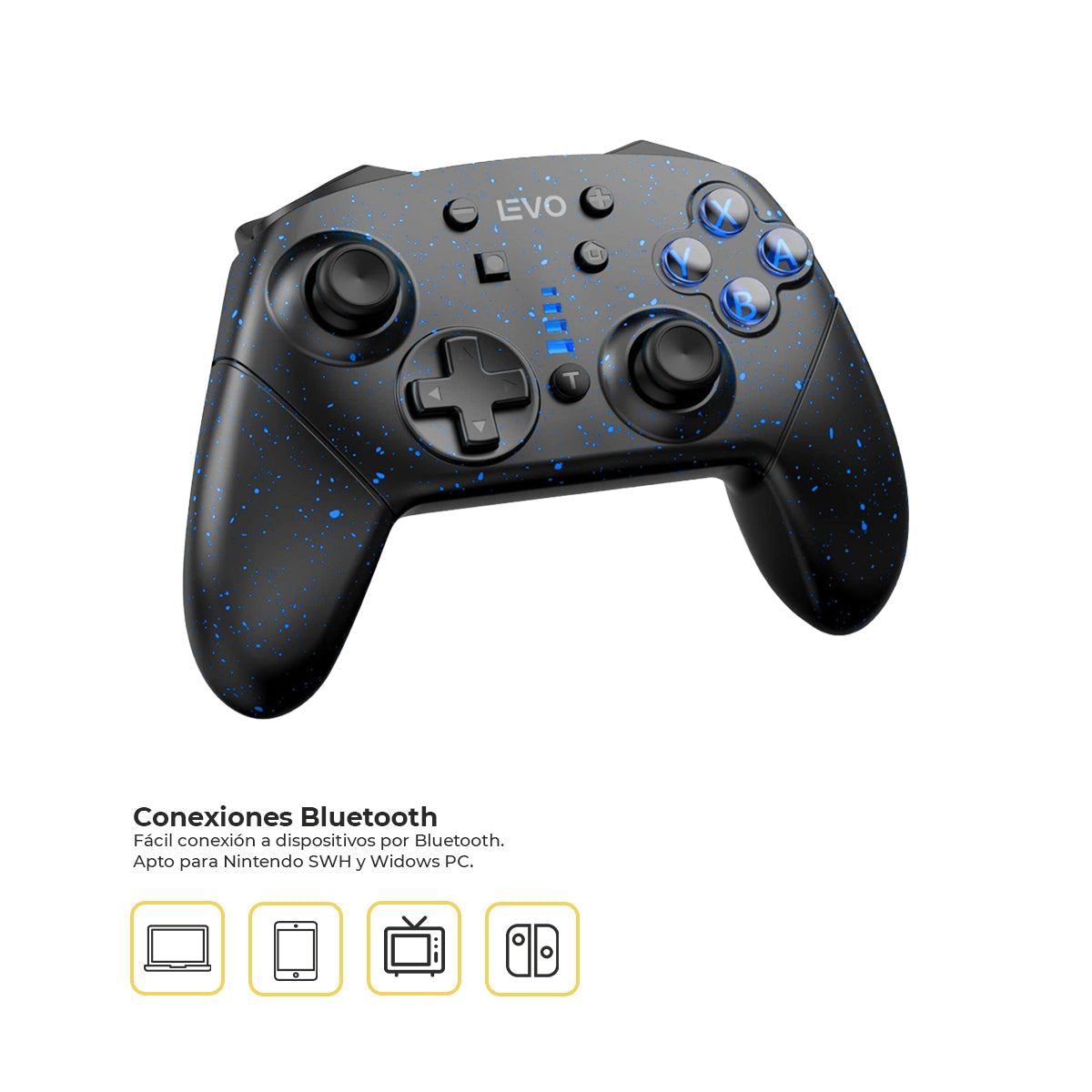 Control Gamer Inalámbrico PC Levo