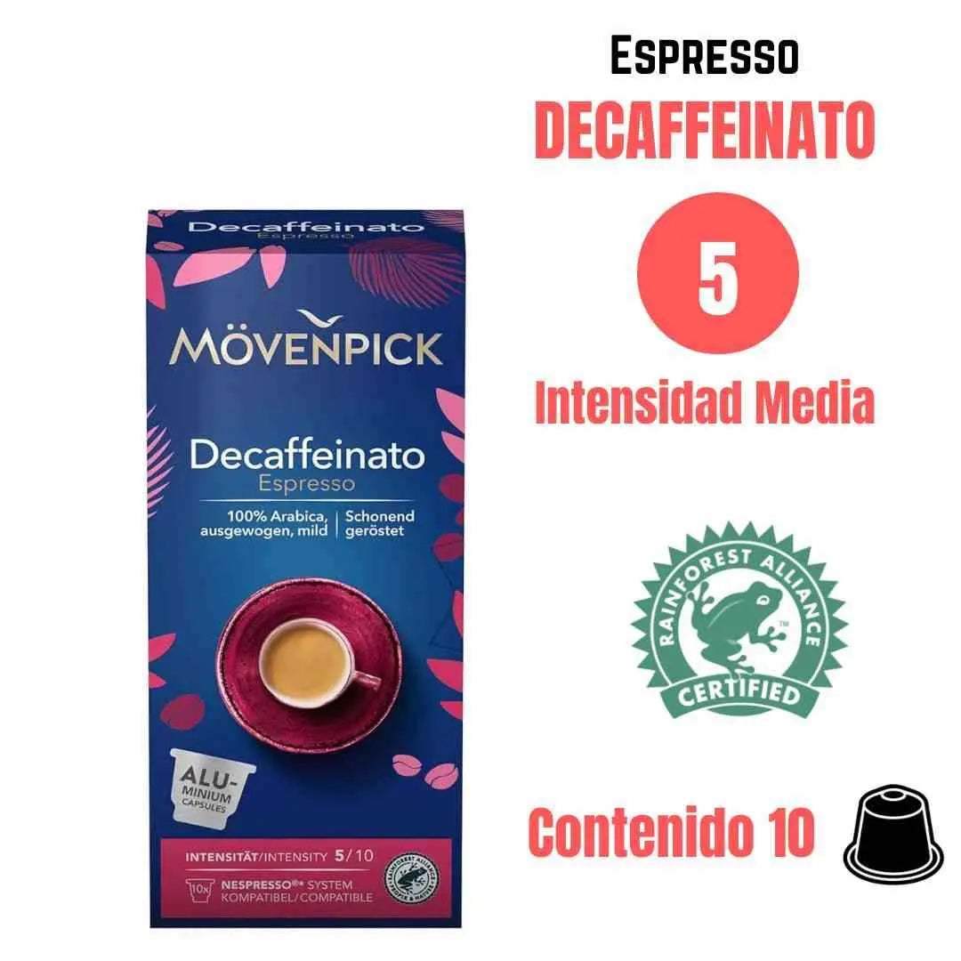 Movenpick Descafeinado cápsulas Nespresso®