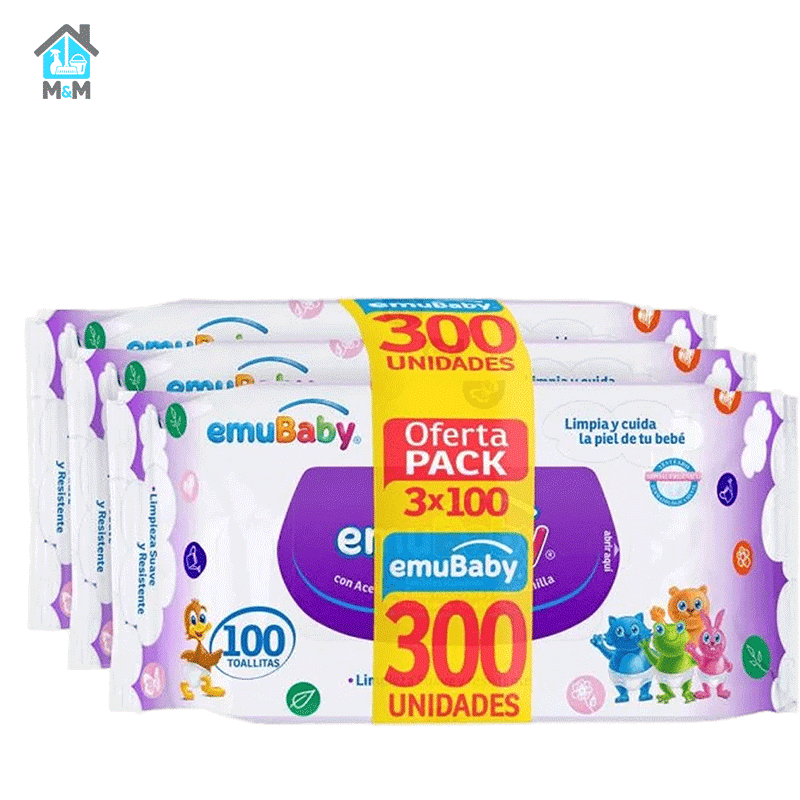 Toallitas húmedas Superior - Emubaby 300 Uds.