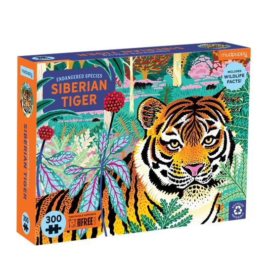 Tigre Siberiano 300 Pcs Peligro De Extincion Mudpuppy