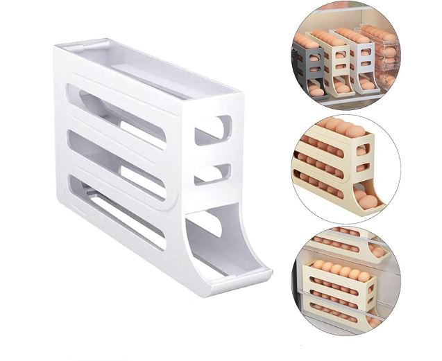 Dispensador de Huevos Pro con 4 Bases Perfecta para Organizar Huevos