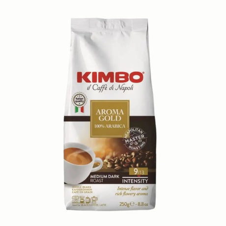 3X - Café en Grano Kimbo Aroma Gold 250grs