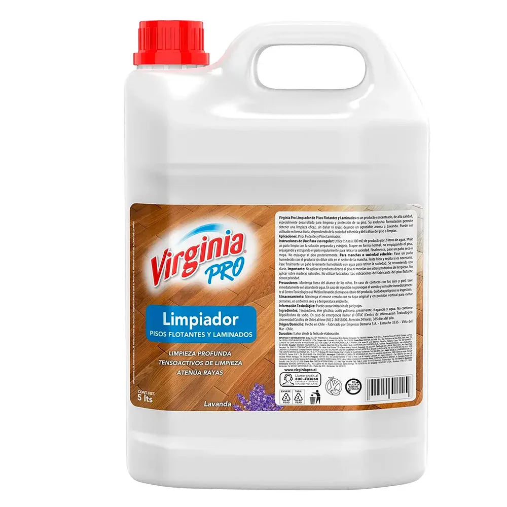 Limpiador Pisos Flotantes Lavanda Virginia Pro 5 Litros