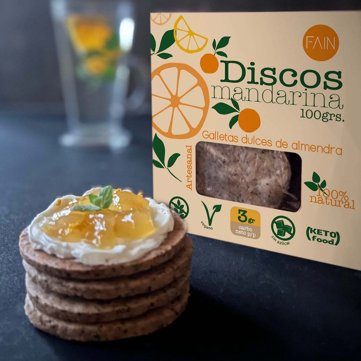 Discos de Mandarina 120 grs.
