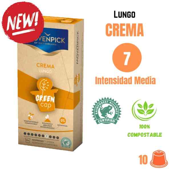 Movenpick Crema cápsulas compostables Nespresso®