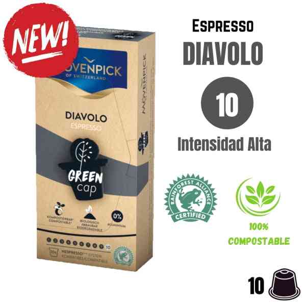 Movenpick Diavolo Forte cápsulas compostables Nespresso®