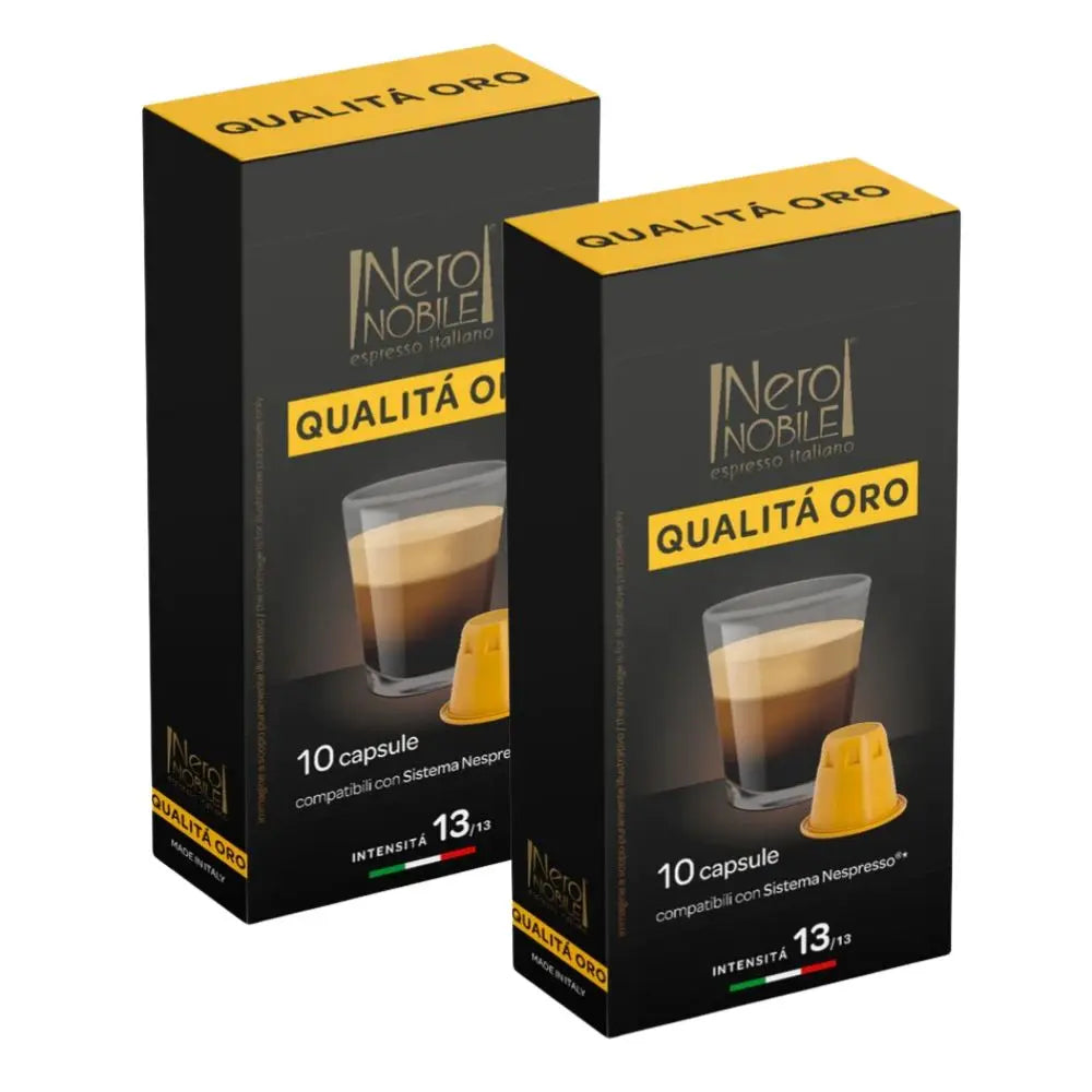 2X - Nero Nobile Qualita Oro Cápsulas Nespresso®