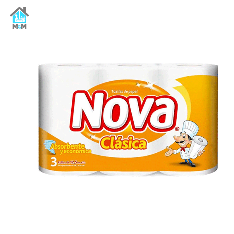 Toalla de Papel Nova Clásica - 3x12 Mts.