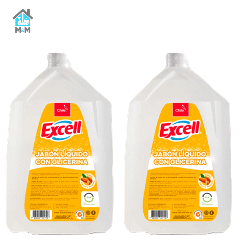 Pack Jabón Liquido Excell - Yogurt Almendras - 5 Lts. - 2 Uds.