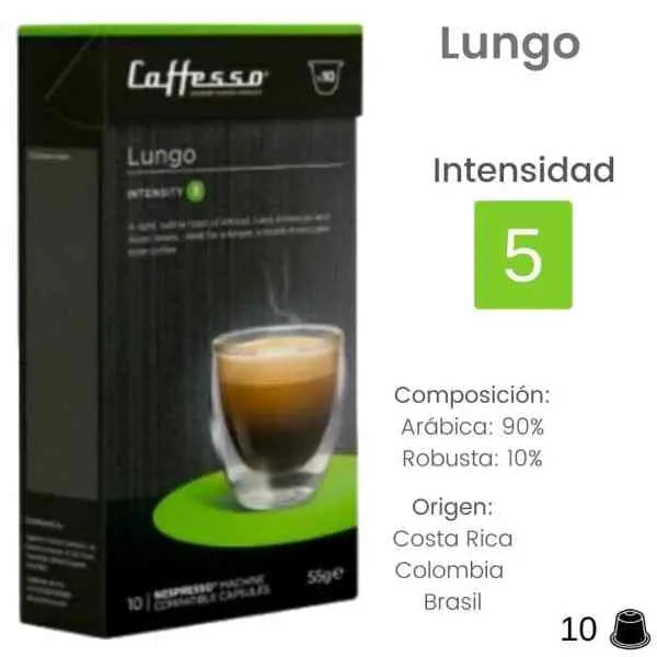 Pack Lungo Medio 60 Cápsulas Compatibles Nespresso®