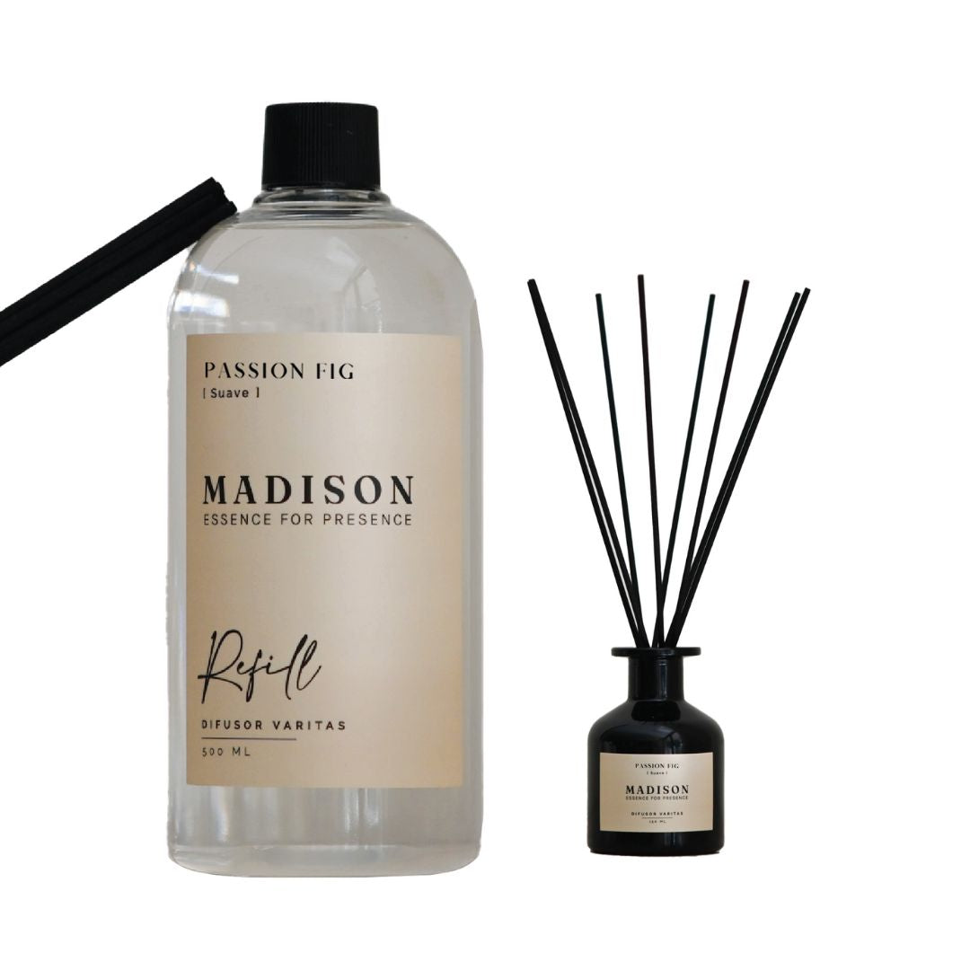 Difusor Negro 150 Ml + Refill 500 Ml Passion Fig Madison