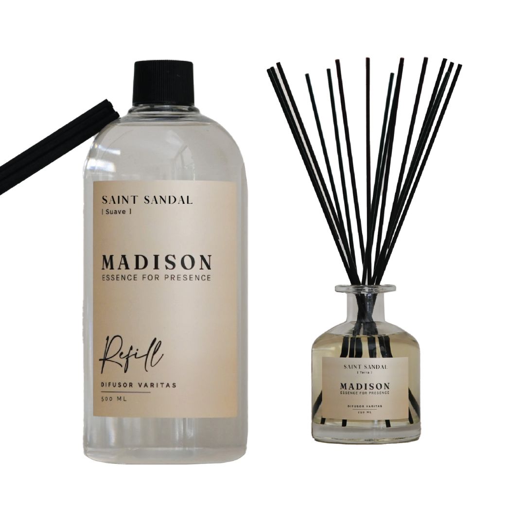 Difusor Transparente 250 ml + Refill 500 ml Saint S Madison