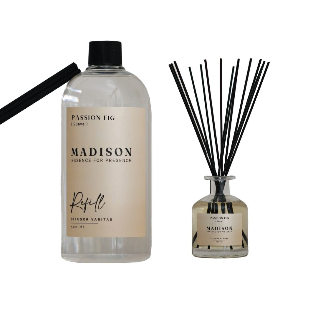 Difusor Transparente 250ml+Refill 500 ml Passion Fig Madison
