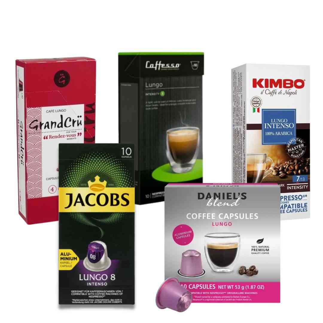 Pack Lungo Intenso 50 Cápsulas Compatibles Nespresso®