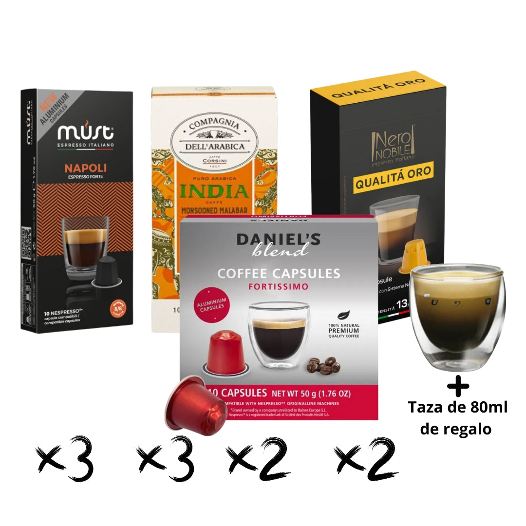 Pack Mix Intensidades 10 Cajas Cápsulas Nespresso®