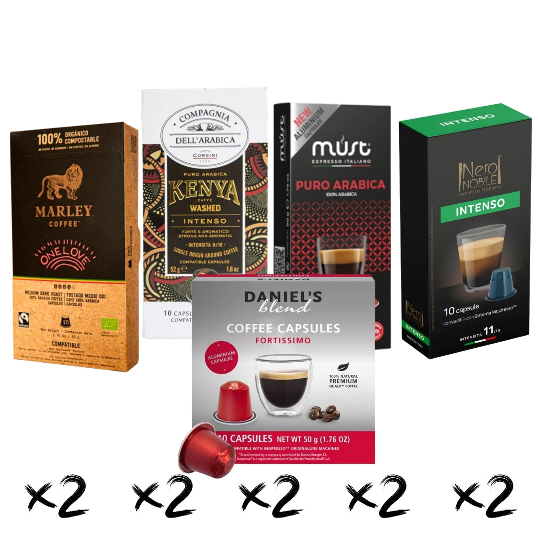 Pack Mixto 10 cajas Cápsulas Nespresso®