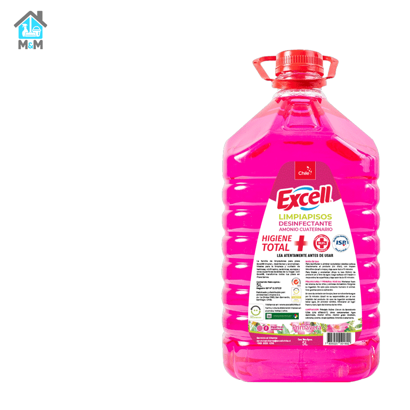 Limpiapiso Primavera Desinfectante - Excell - 5 Litros.