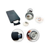 Plug Anal Luz Led con Control - Acero Inoxidable Talla M