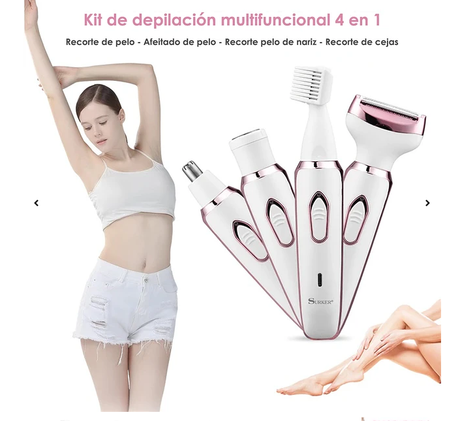 Afeitadora Electrica Femenina 4EN1 Colporal Para Axilas Bikini