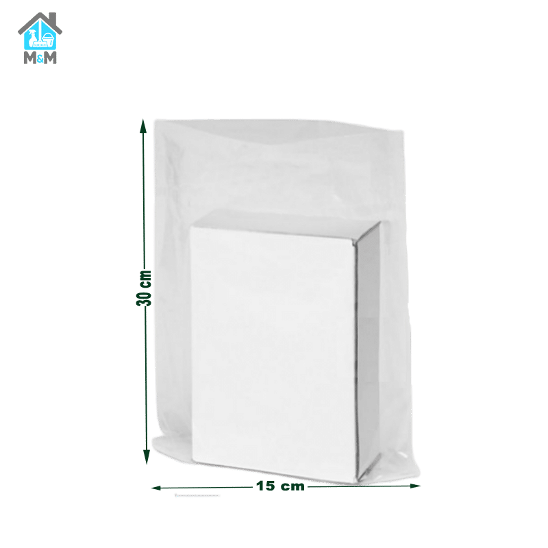Bolsa rectangular Polietileno - 15x30 - 100 Uds.