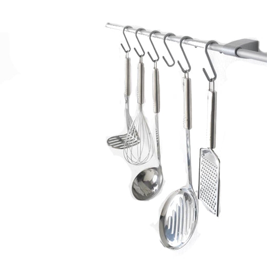 Set 6 ganchos Plásticos Multiuso para Barra City Line Metaltex®