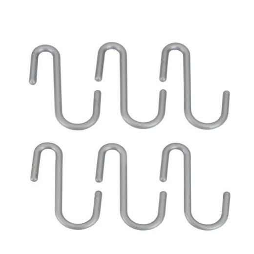 Set 6 ganchos Plásticos Multiuso para Barra City Line Metaltex®