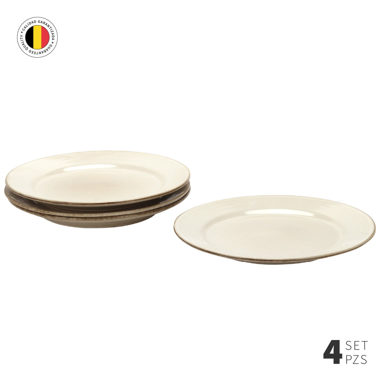 Set 4 Platos Fondo Cerámica 27,4cm Siena Simplit