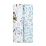 Aden and Anais Mantas 2 Pk Swaddle Clásica - Jungle