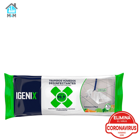 Trapero Húmedo Desinfectante - Igenix - Naranja Citrus