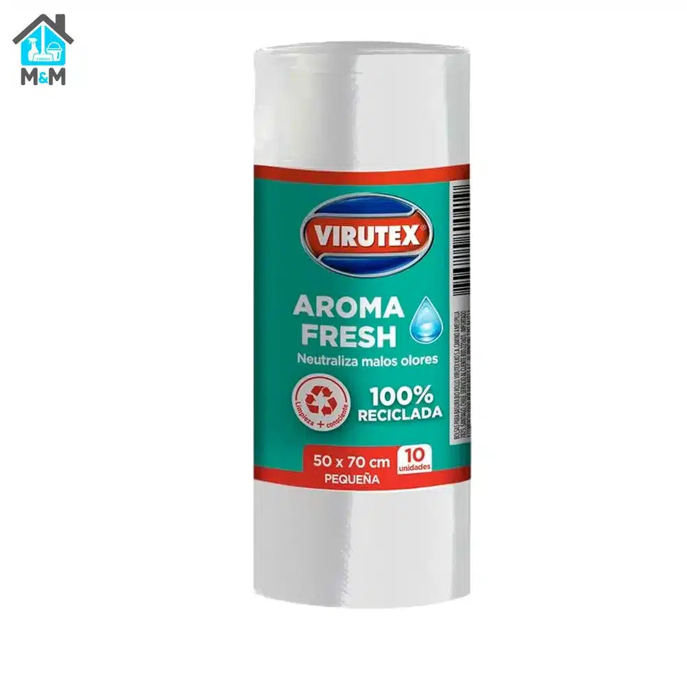 Bolsa Para Basura Con Aroma Fresh 50x70cm Blanca Reciclada 10 Uds.
